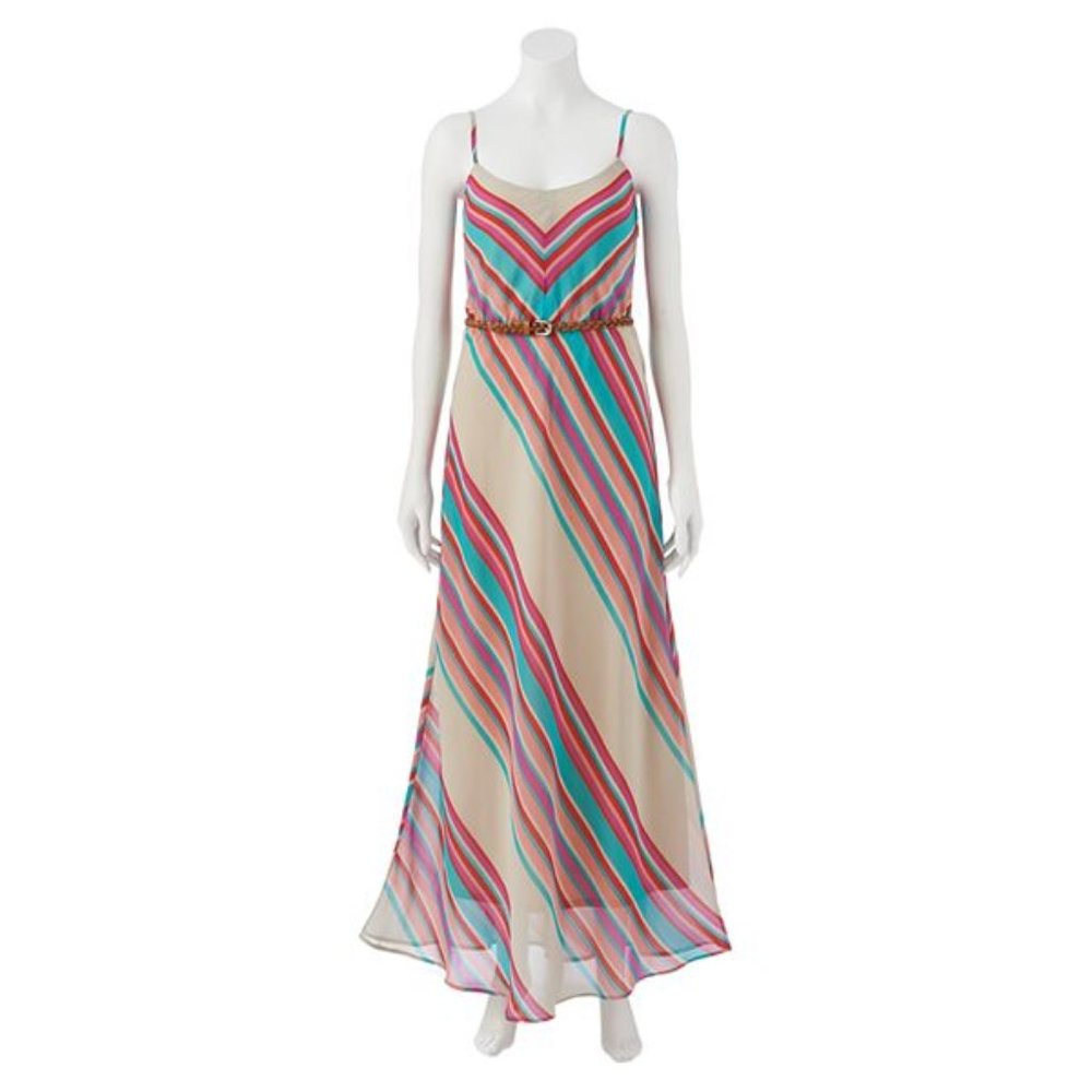 HeartSoul Stripe Maxi Dress for Juniors